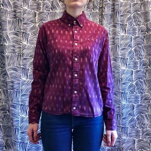 💚2 for $35💚 HOTEL brand 1171 maroon button shirt
